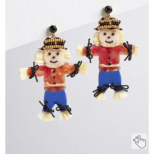 🆕️🦃🎃  SCARECROW STATEMENT EARRING.🎃🦃